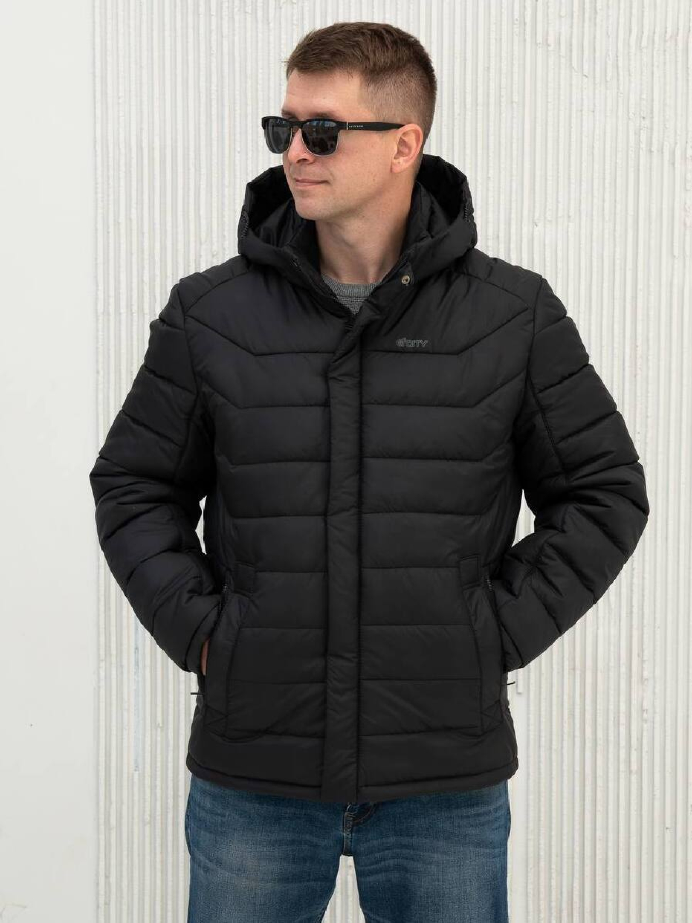 Демісезонна куртка City Fashion Classic модель 67-CFK-BLC Фото