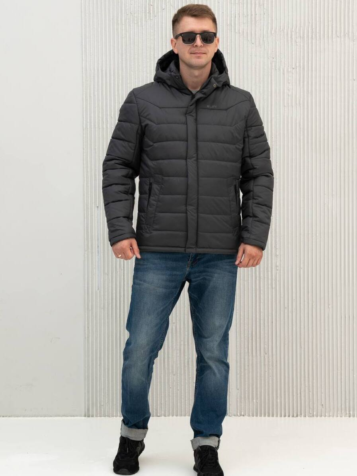 Демісезонна куртка City Fashion Classic модель 67-CFK-GR Фото