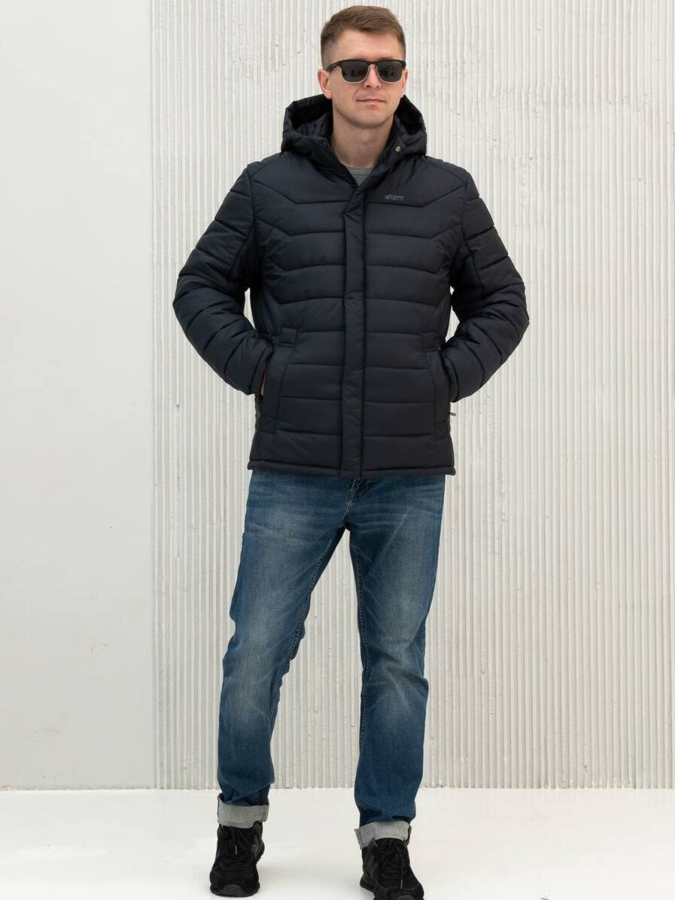 Демісезонна куртка City Fashion Classic модель 67-CFK-BLU Фото