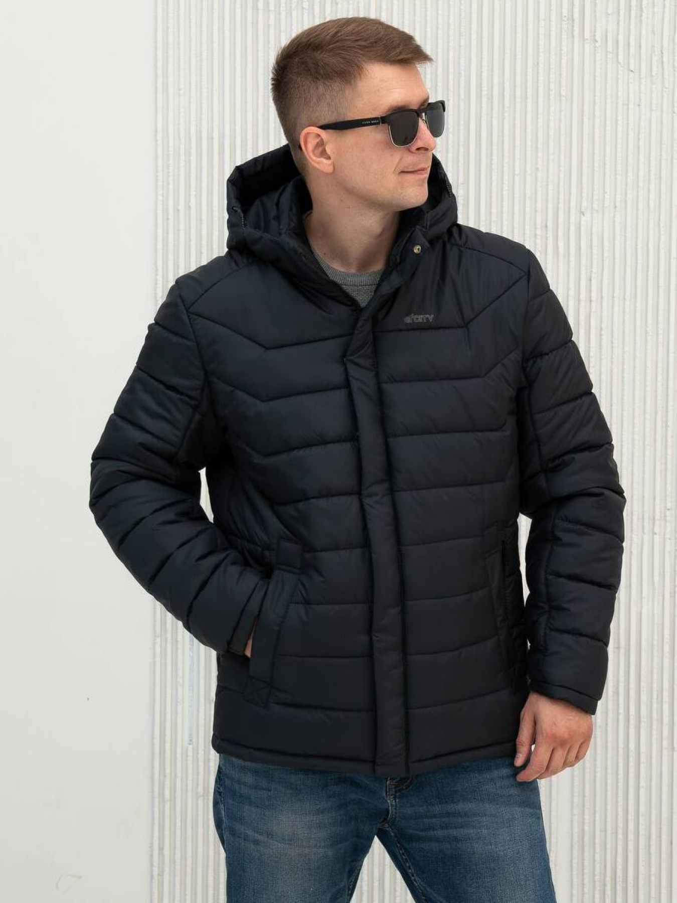 Демісезонна куртка City Fashion Classic модель 67-CFK-BLU Фото