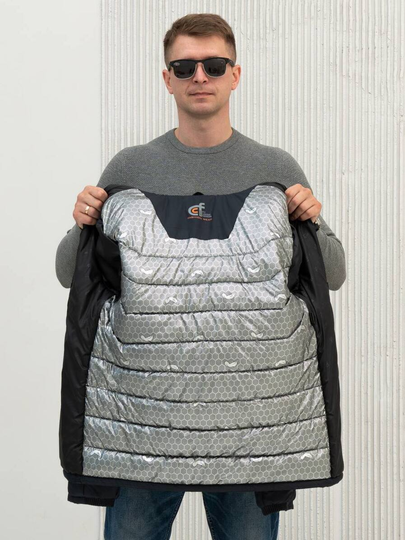 Демісезонна куртка City Fashion Classic модель 67-CFK-BLU Фото