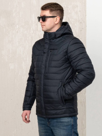 Демісезонна куртка City Fashion Classic модель 65-CFK-BLU Фото