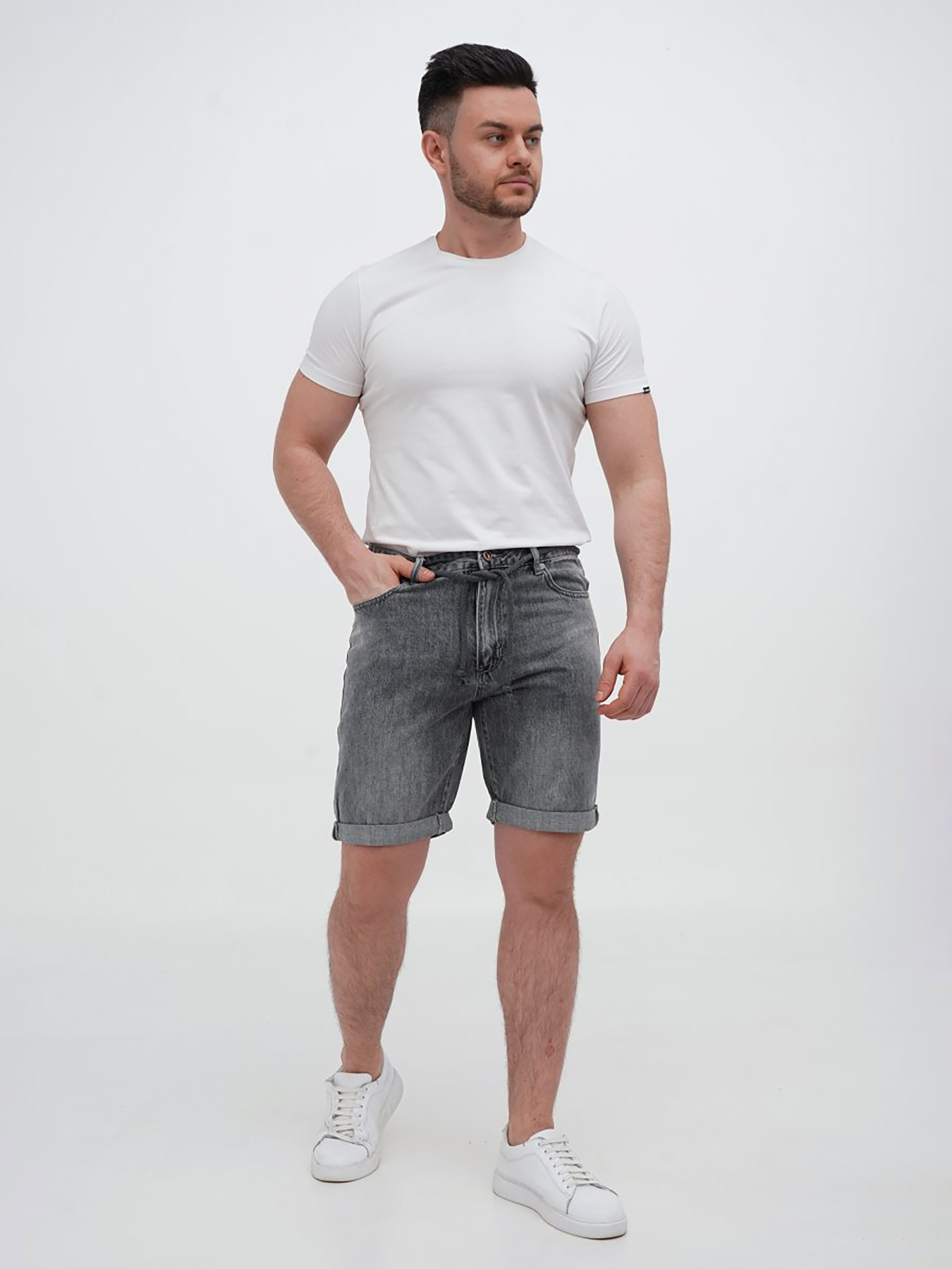 Шорти джинсові Trend Collection модель TC13706GreySHRT Фото