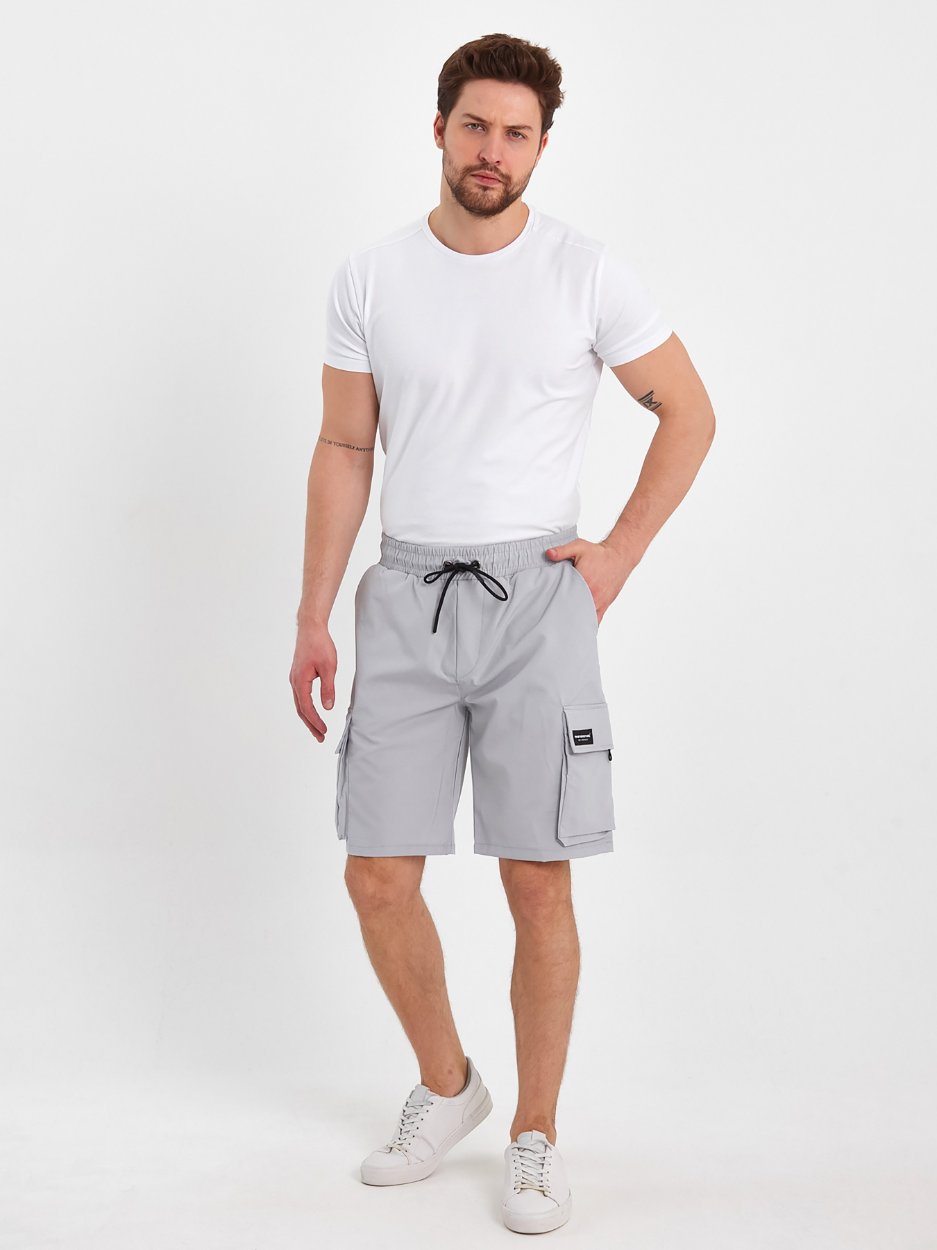 Шорты спортивные Trend Collection модель TC8334LightGreySPRTSHRT Фото