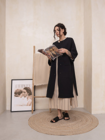 Пальто HankaKohana Florence модель HK1423002b Пальто HankaKohana Florence модель HK1423002b Фото