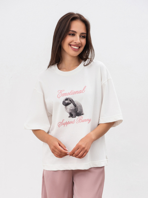 Футболка Romashka Кролик модель 204029203072 Фото