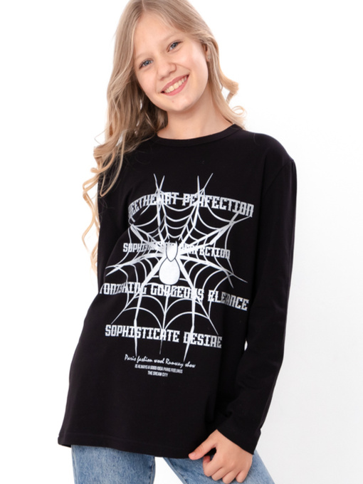 Лонгслив Носи своє модель 6363-036-33-2-1-chornij-pavutina Фото