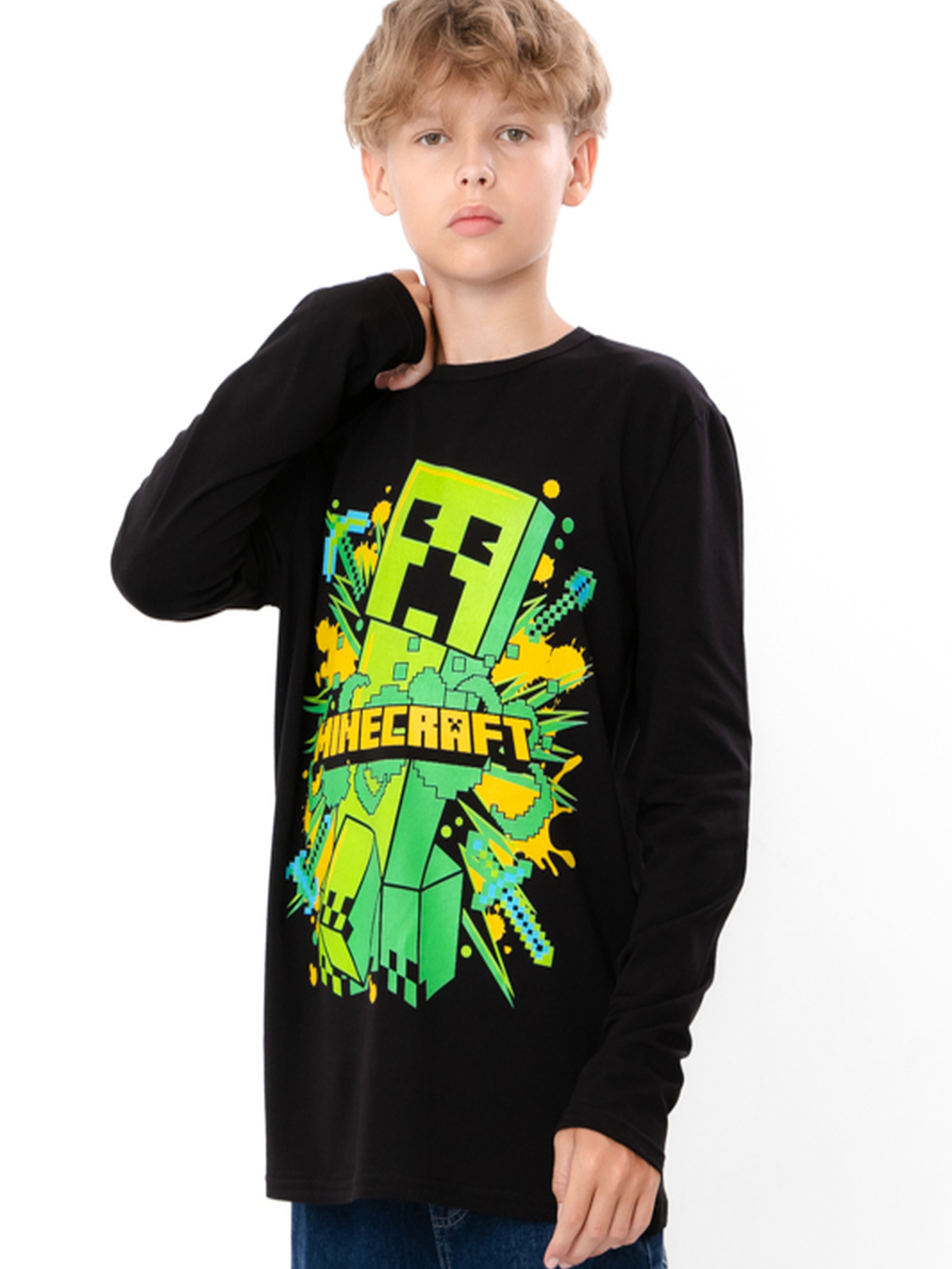 Лонгслів Носи своє модель 6363-036-33-1-1-chornij-minecraft Фото