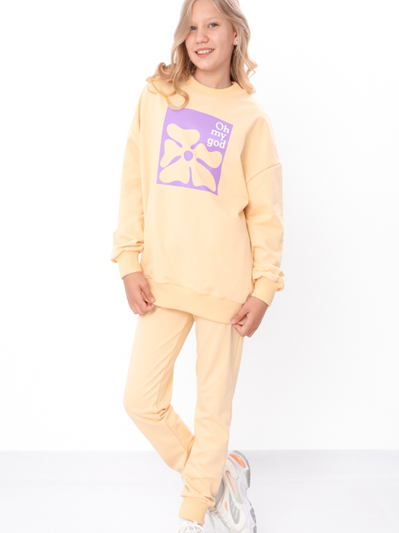 Спортивний костюм Носи своє модель 6418-057-33-bezh-kvtka Фото