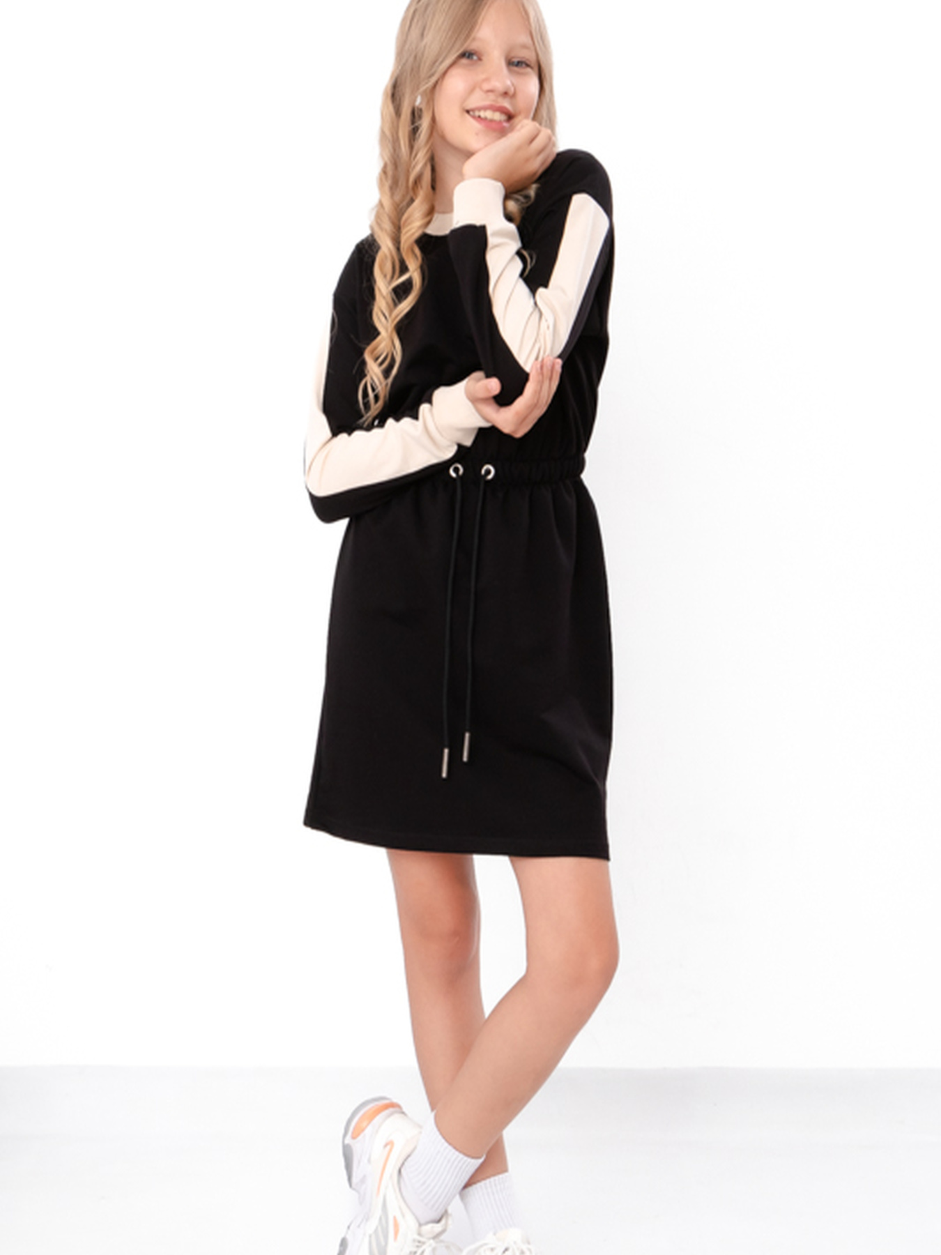 Сукня міні Носи своє модель 6389-057-chornij-kremovij Фото