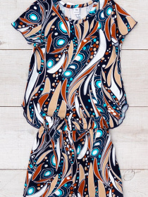 Пижама Носи своє модель 6372-002-1-abstrakcq-na-chornilxno-sinxomu Фото