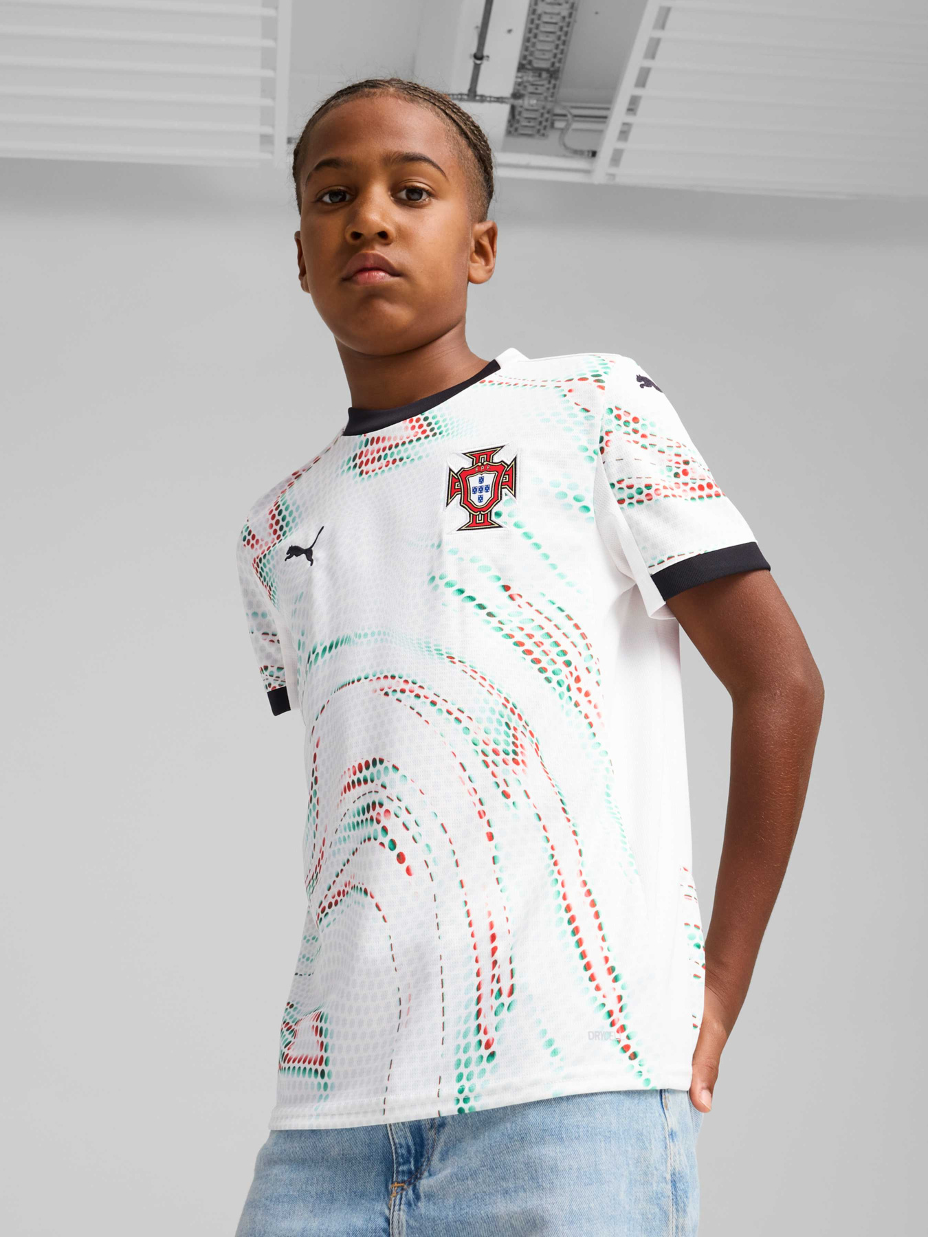 Футболка спортивна PUMA Fpf Away Jersey Replica Jr модель 779212 Фото