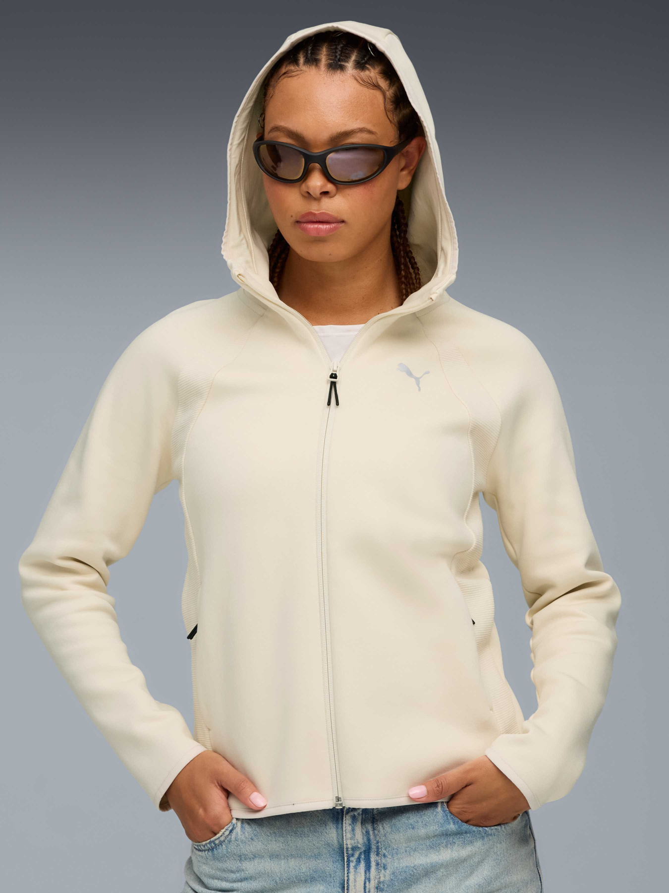 Спортивная кофта PUMA Evostripe Full-zip Hoodie модель 688141 Фото