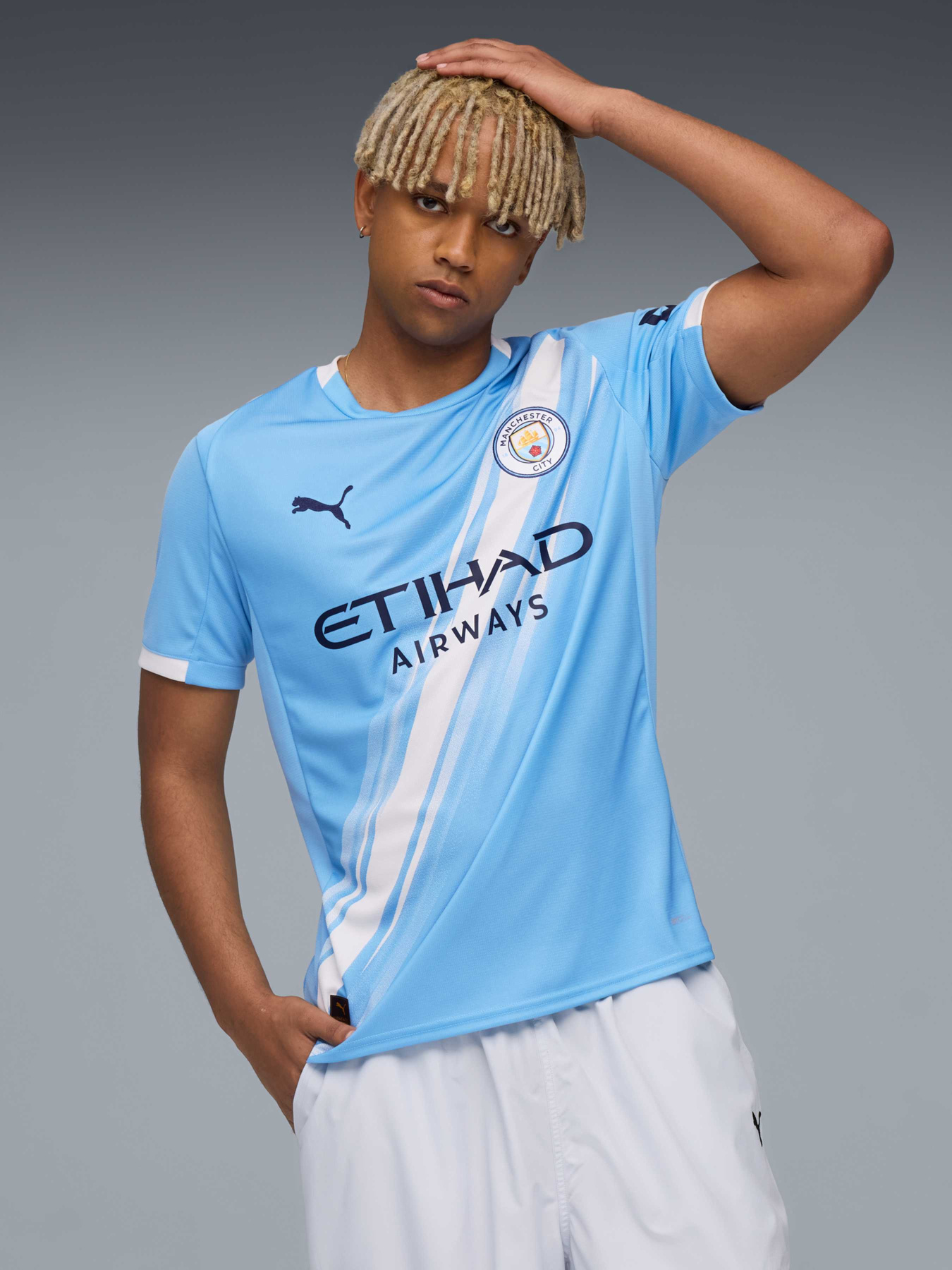 Футболка спортивна PUMA Mcfc Home Jersey Replica модель 780338 Фото