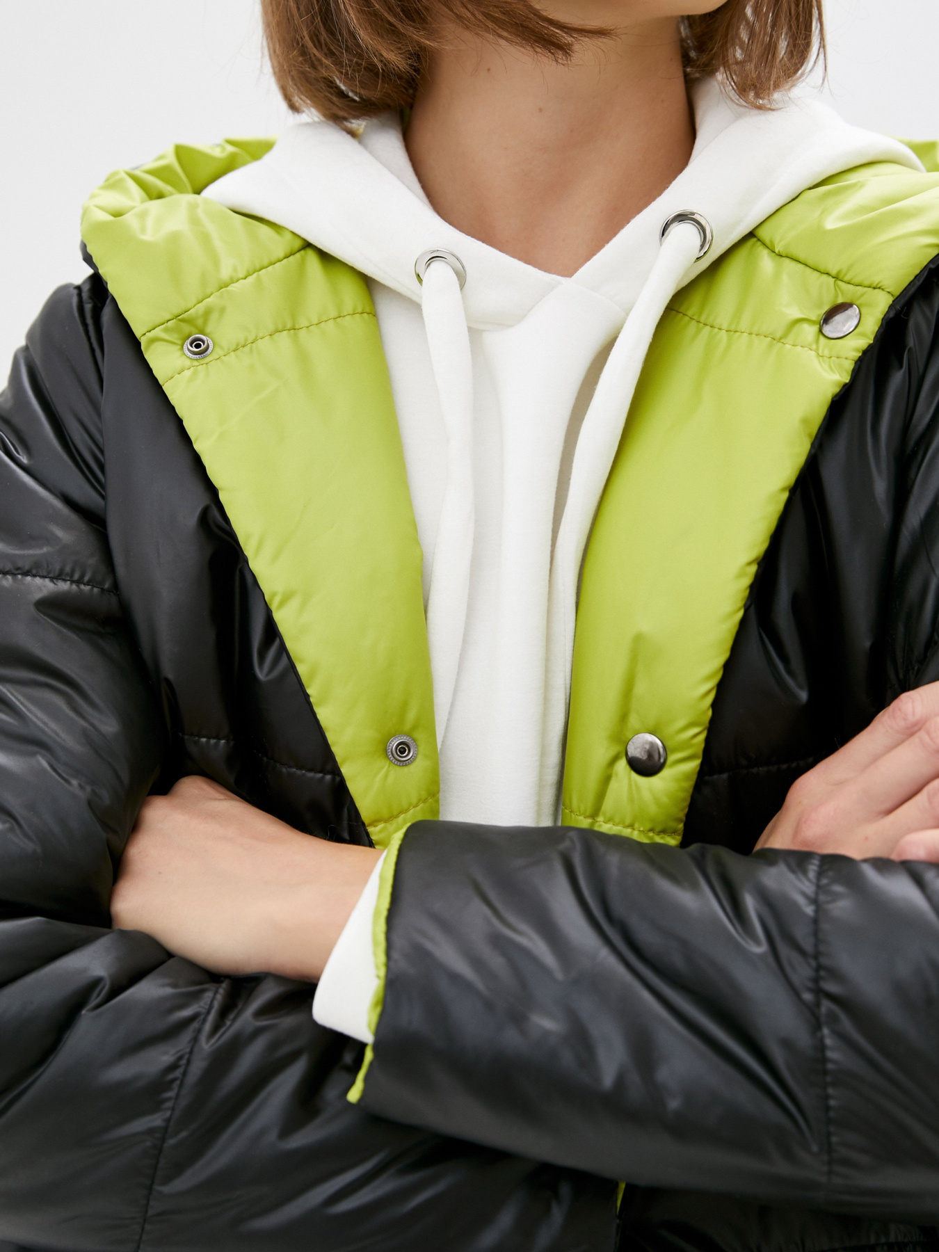 Зимняя куртка ISSA Plus модель SA-31_blacklightgreen Фото