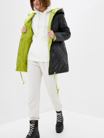 Зимняя куртка ISSA Plus модель SA-31_blacklightgreen Фото