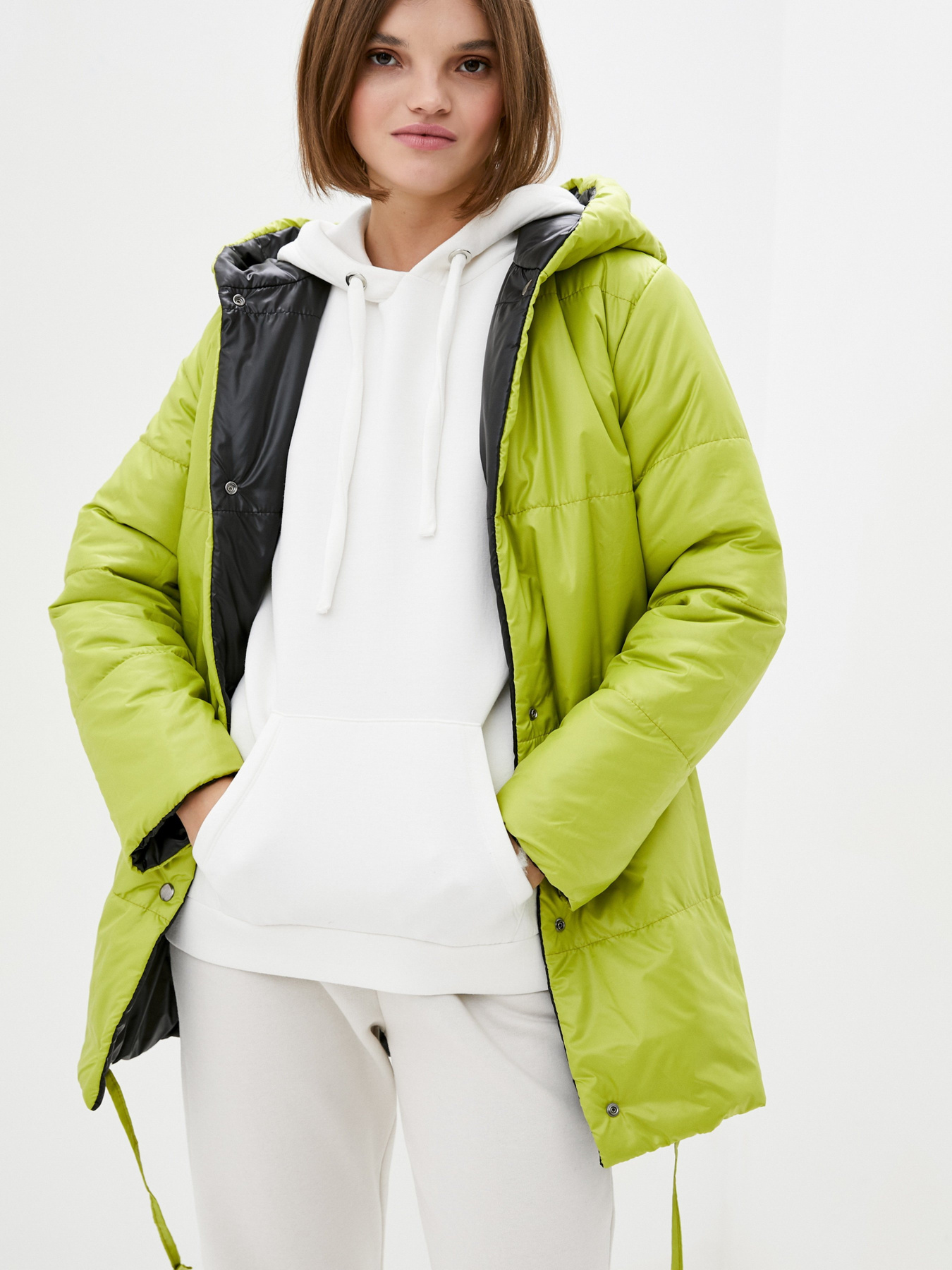 Зимняя куртка ISSA Plus модель SA-31_blacklightgreen Фото