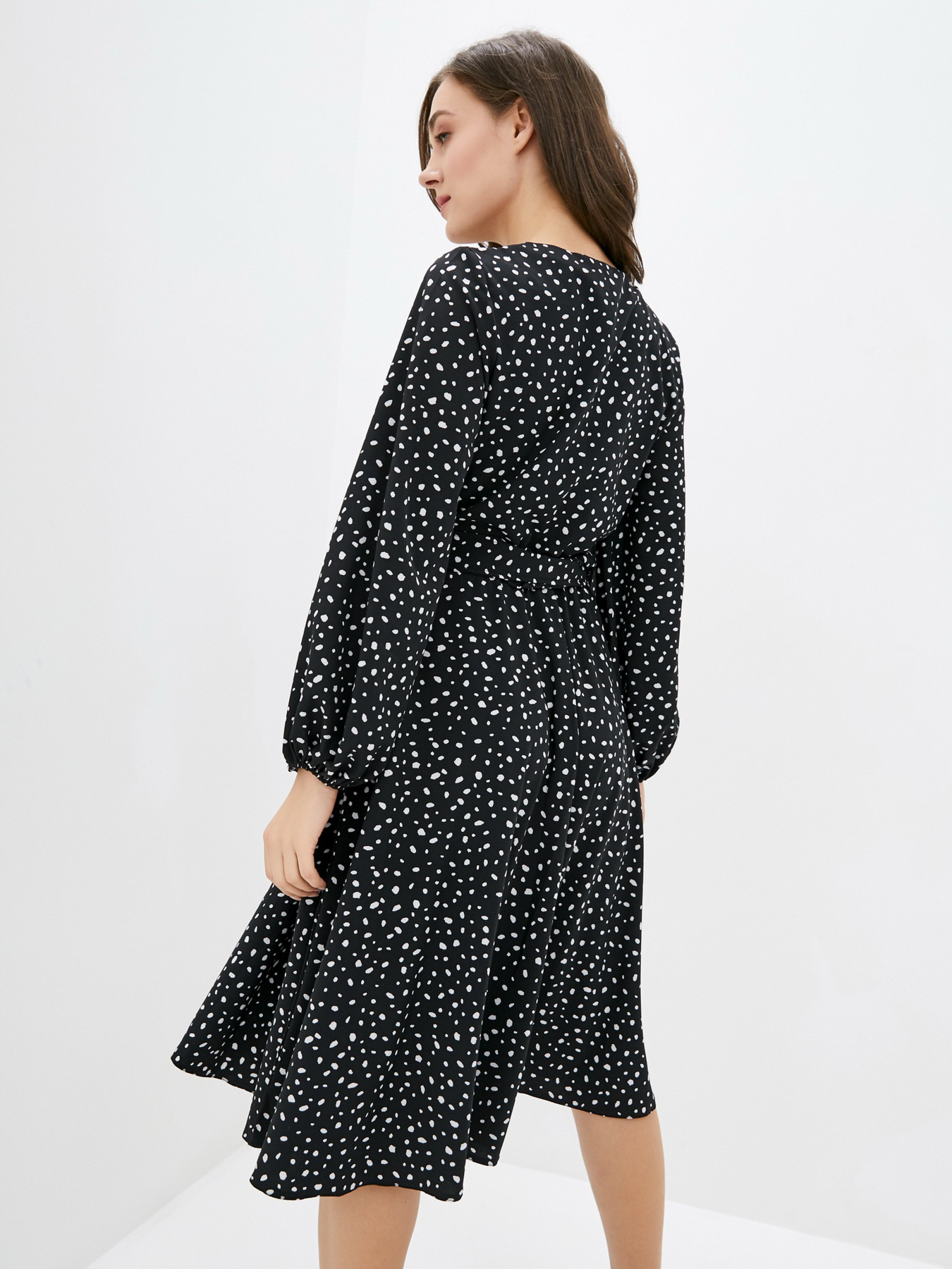 Платье миди ISSA Plus модель 12879_black Фото