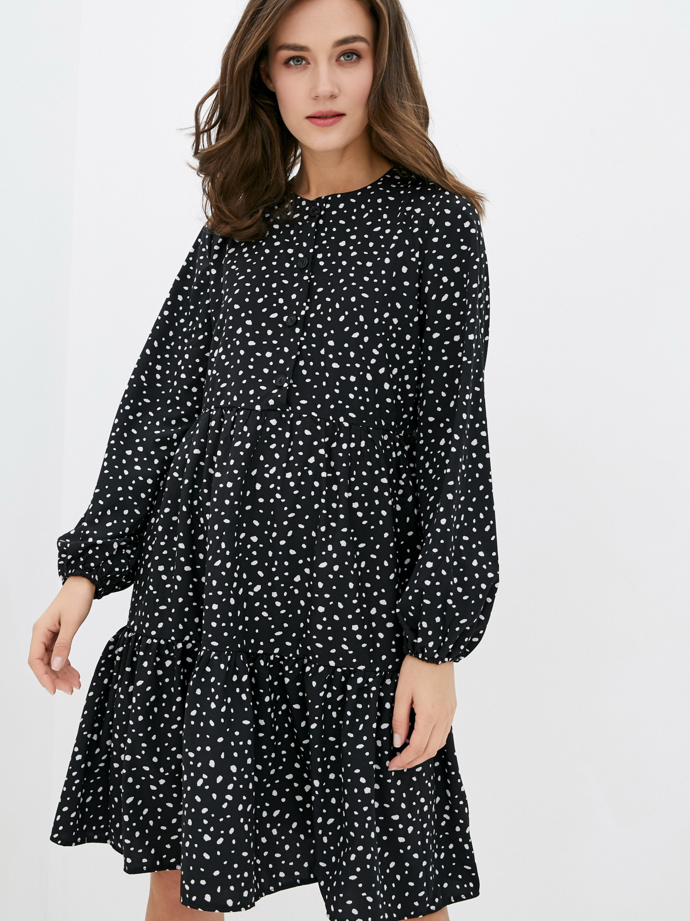 Платье мини ISSA Plus модель 12906_black Фото