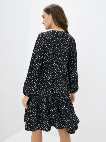 Платье мини ISSA Plus модель 12906_black Фото