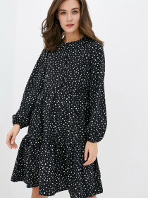 Платье мини ISSA Plus модель 12906_black Фото