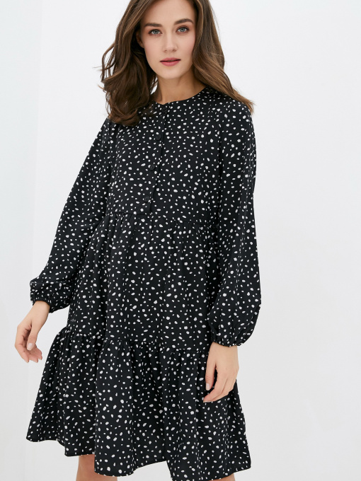 Платье мини ISSA Plus модель 12906_black Фото