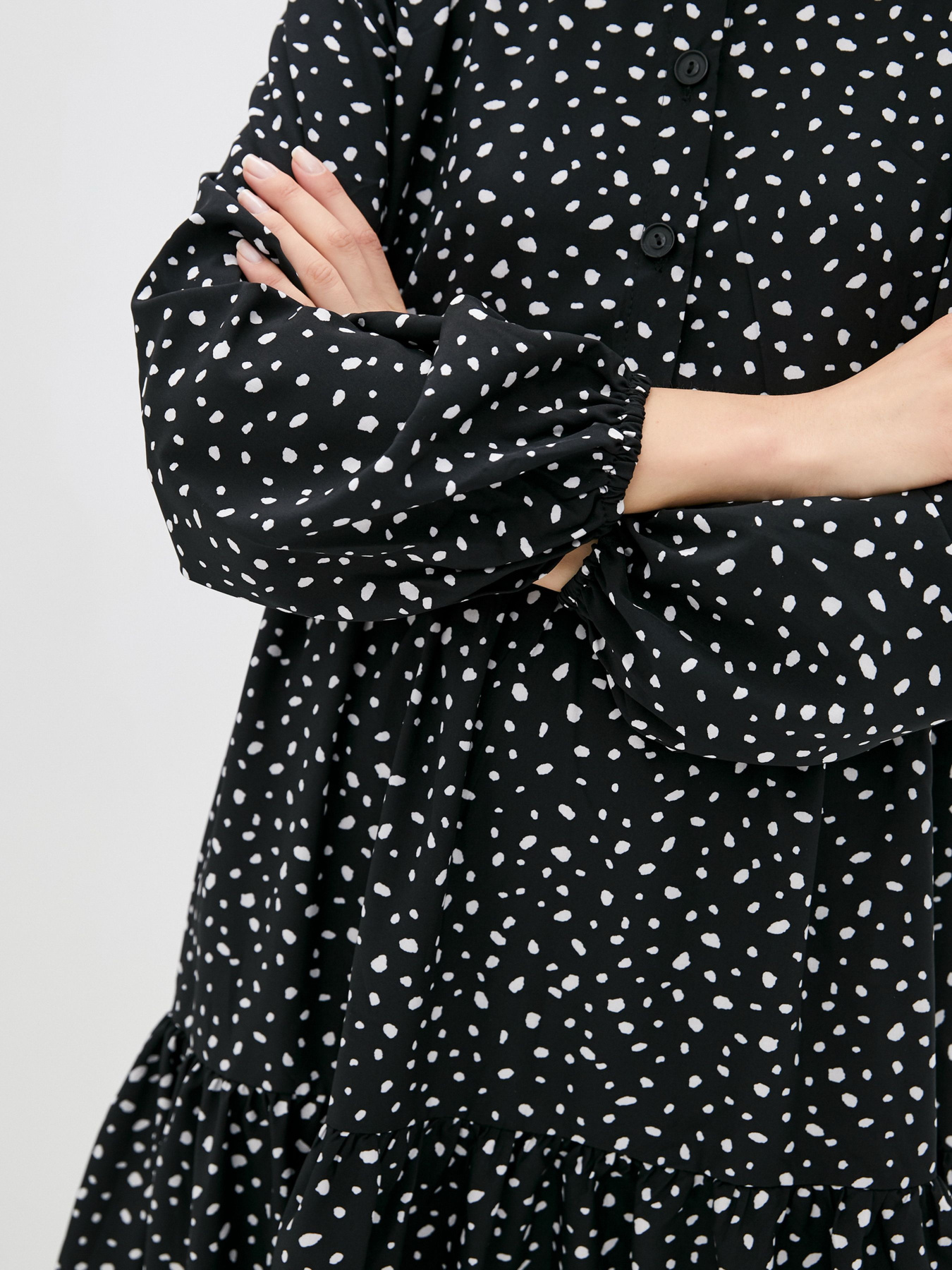 Платье мини ISSA Plus модель 12906_black Фото