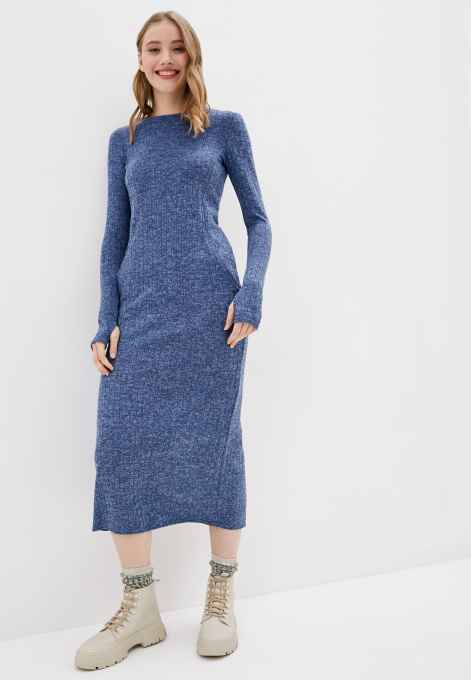 Сукня максі ISSA Plus модель 12105-A_blue Фото