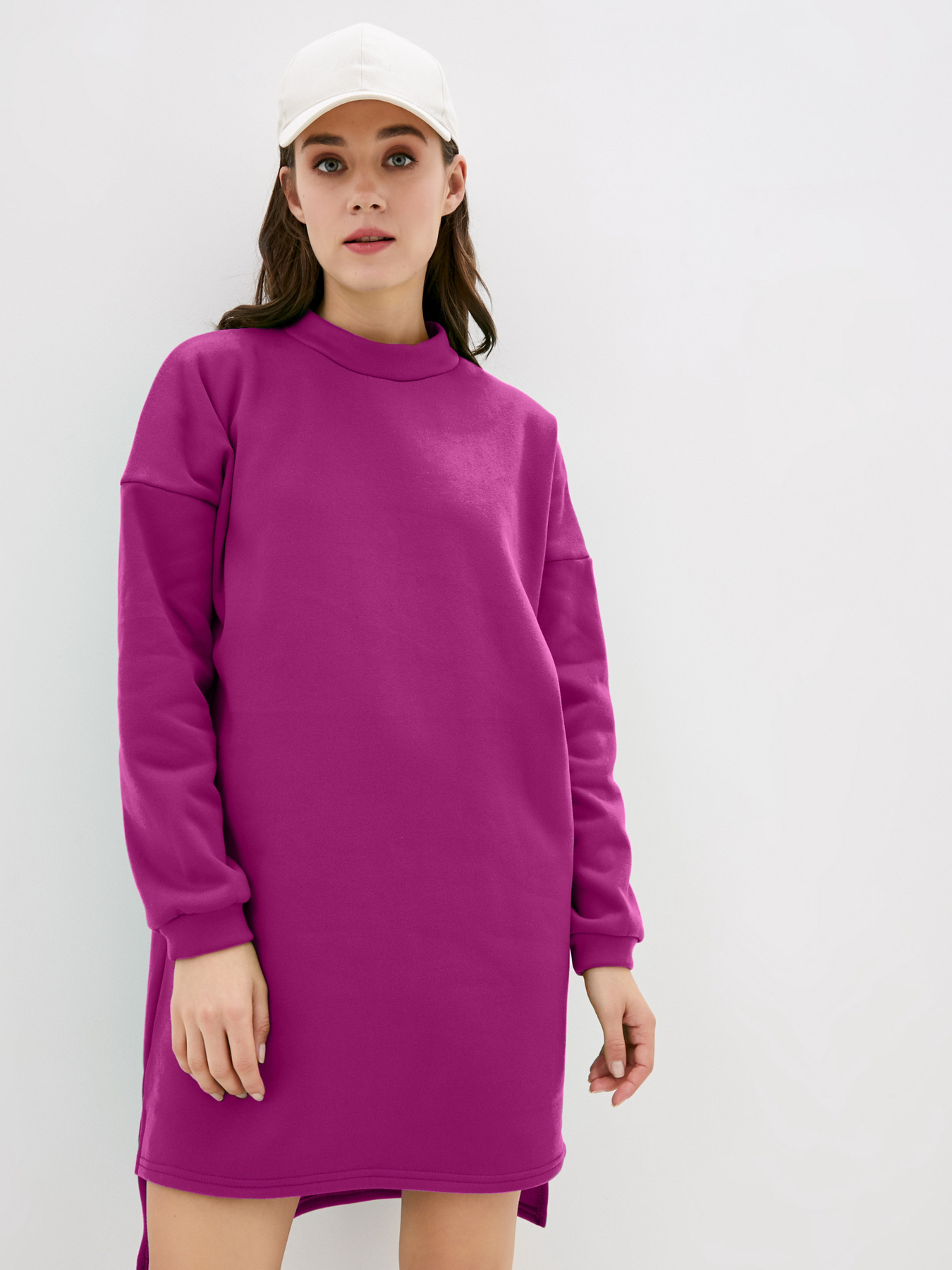 Сукня міні ISSA Plus модель 12221_raspberry Фото