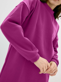 Сукня міні ISSA Plus модель 12221_raspberry Фото