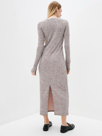 Платье макси ISSA Plus модель 12105-A_бежевый Фото