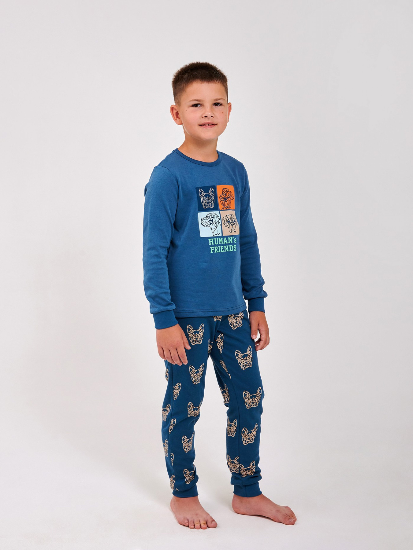 Піжама SMIL модель smil_104863-1-sero-sinij Фото