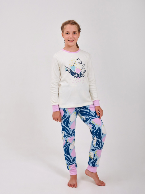 Пижама SMIL модель smil_104868-1-molocnyj Фото