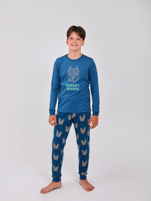 Пижама SMIL модель smil_104864-1-sero-sinij Фото