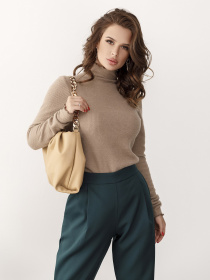 Свитер ISSA Plus модель 12215_lightbrown Фото