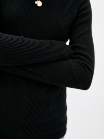 Свитер ISSA Plus модель 12215_black Фото