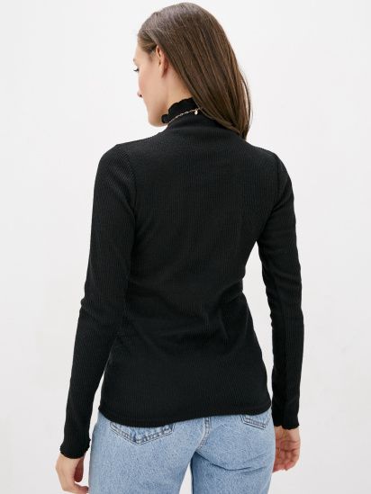 Светр ISSA Plus модель 12215_black — фото 3 - INTERTOP