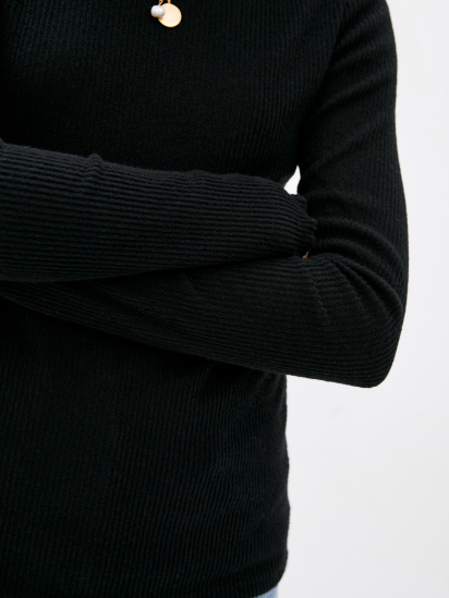 Светр ISSA Plus модель 12215_black — фото 4 - INTERTOP