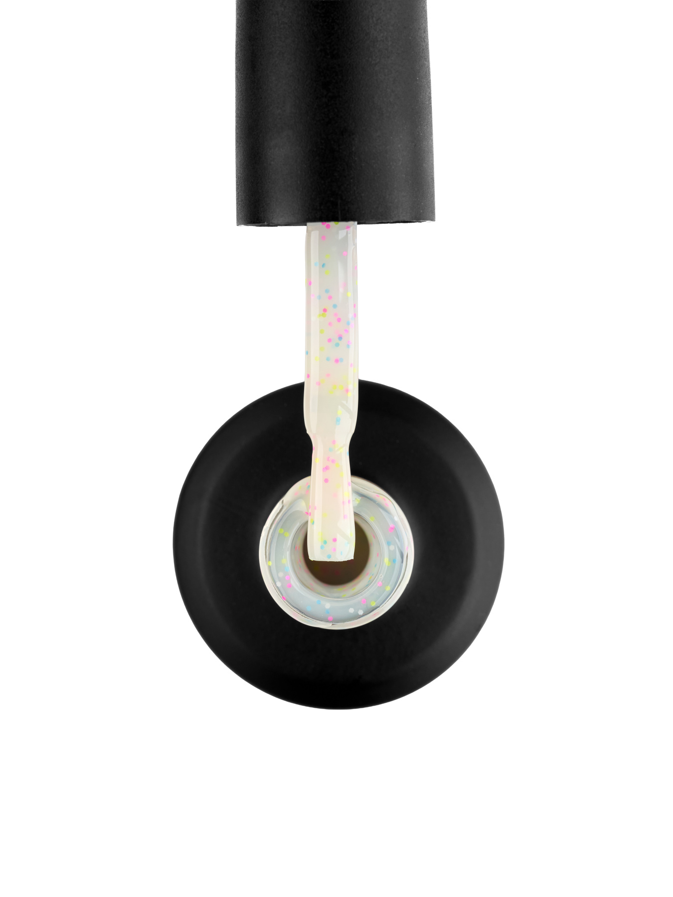 Кольорова база Yogurt Base Tutti Frutti Cotton Candy Dust, біло-бежевий з кольоровим конфетті GLOSS COMPANY модель 4823271411742 Фото