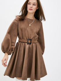 Платье мини ISSA Plus модель 12297_beige Фото