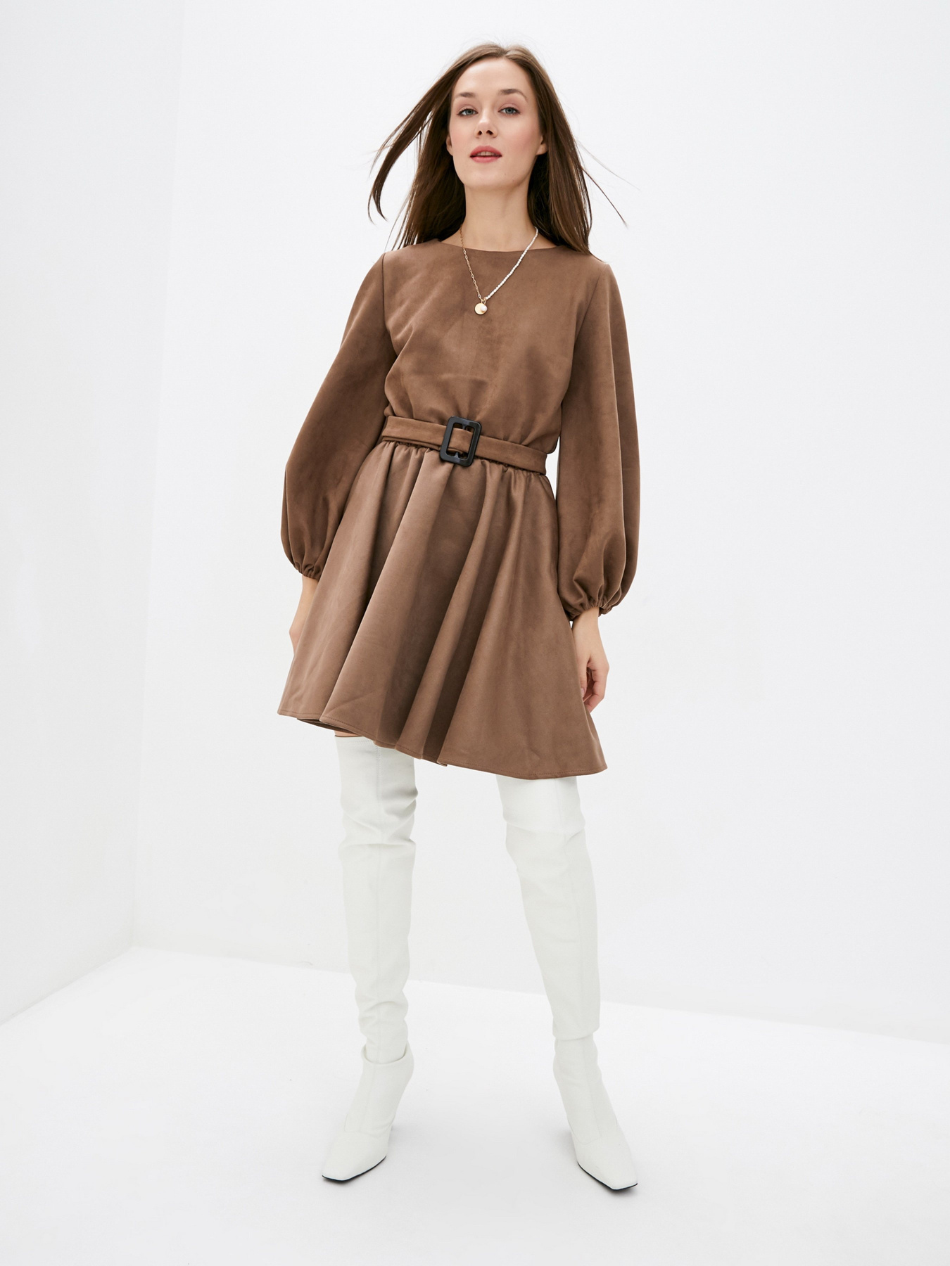 Платье мини ISSA Plus модель 12297_beige Фото