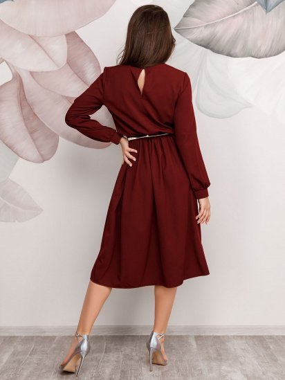 Сукні ISSA Plus модель 12510_claret — фото 3 - INTERTOP