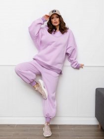 Спортивний костюм ISSA Plus модель 12305_lilac Спортивний костюм ISSA Plus модель 12305_lilac Фото