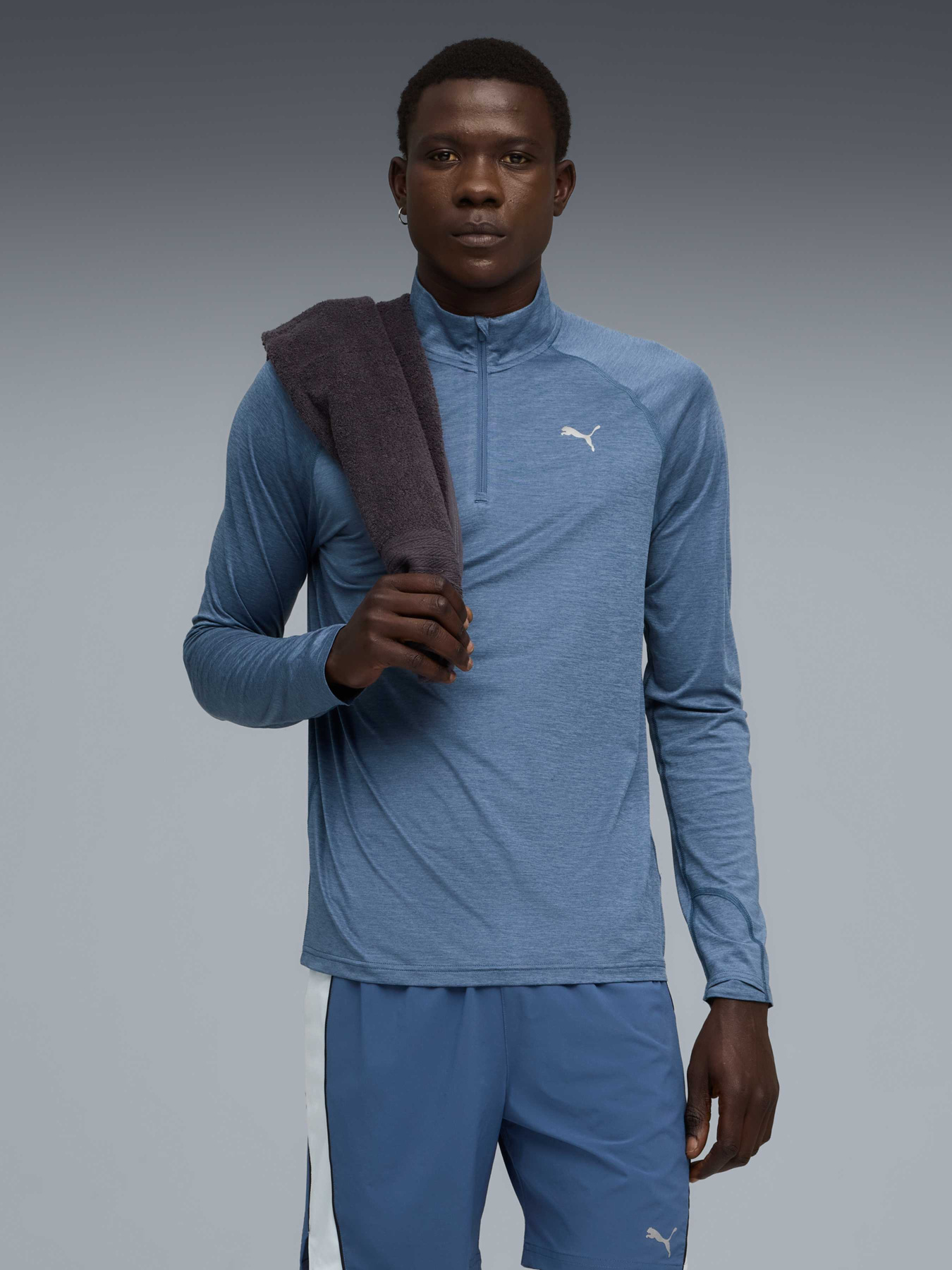 Спортивна кофта PUMA Run Veloty Cldspn 1/4 Zip M модель 526627 Фото