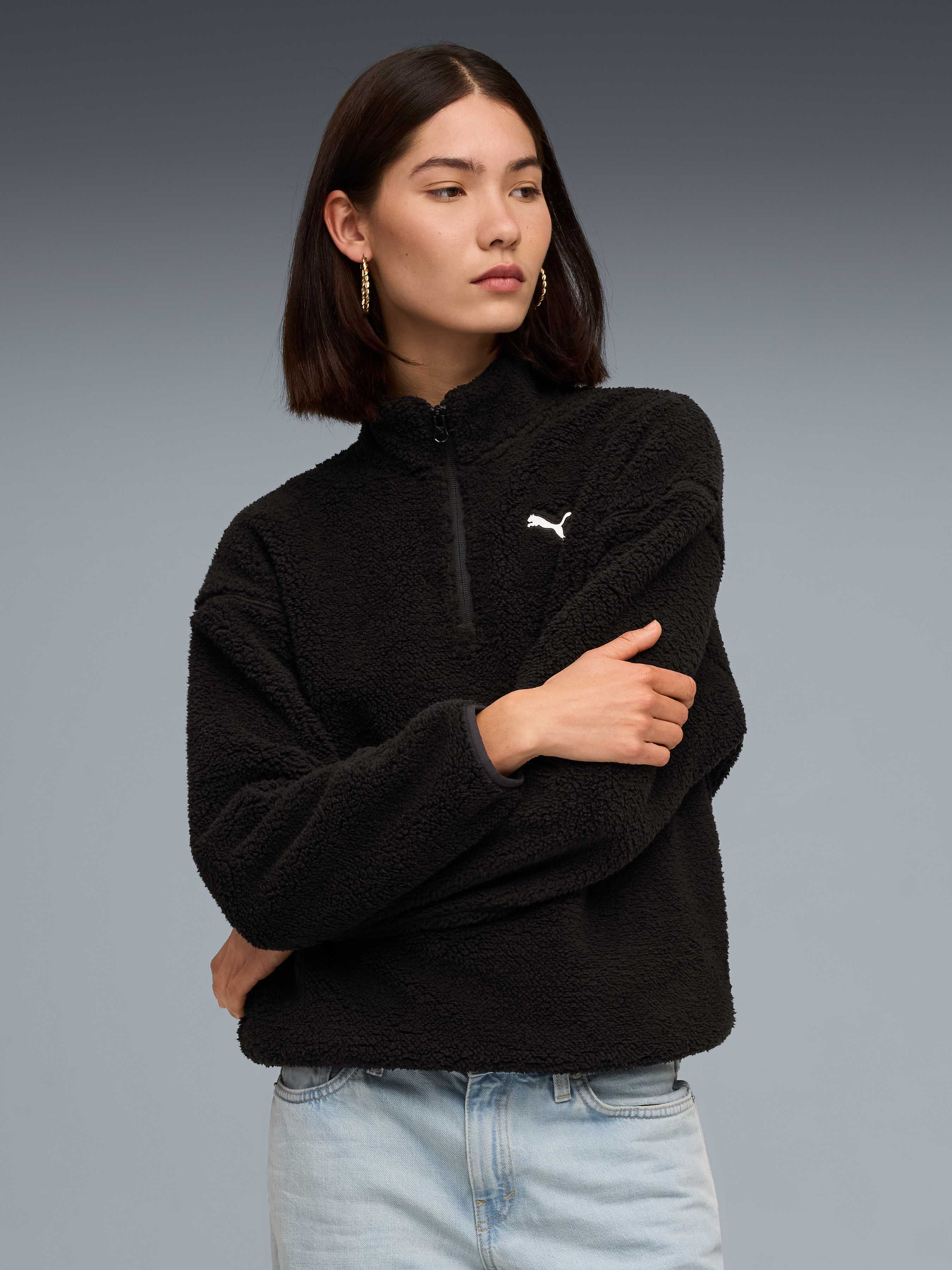 Флісова кофта PUMA Ess Elevated Half-zip Crew модель 688111 Фото