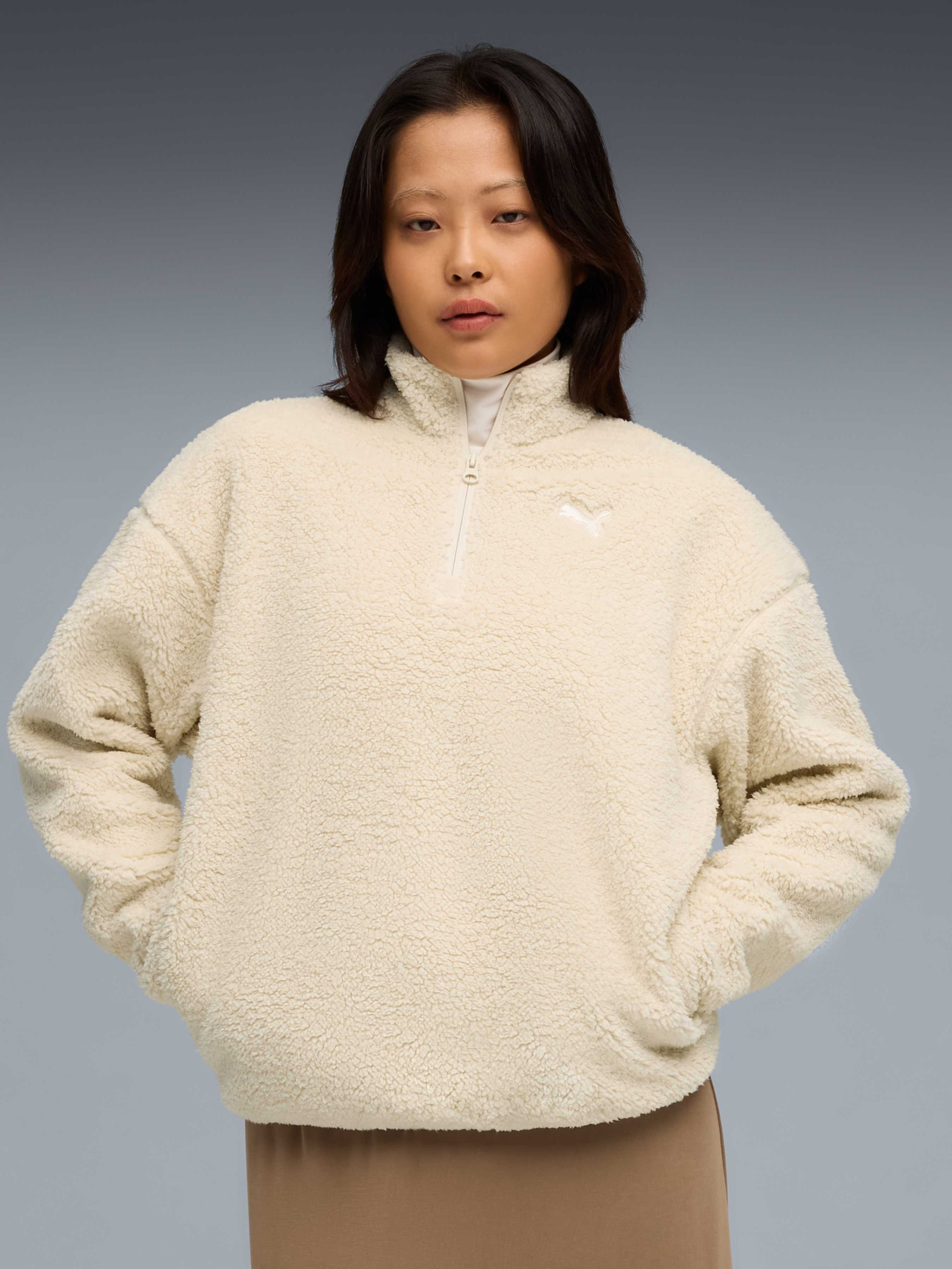 Флісова кофта PUMA Ess Elevated Half-zip Crew модель 688111 Фото