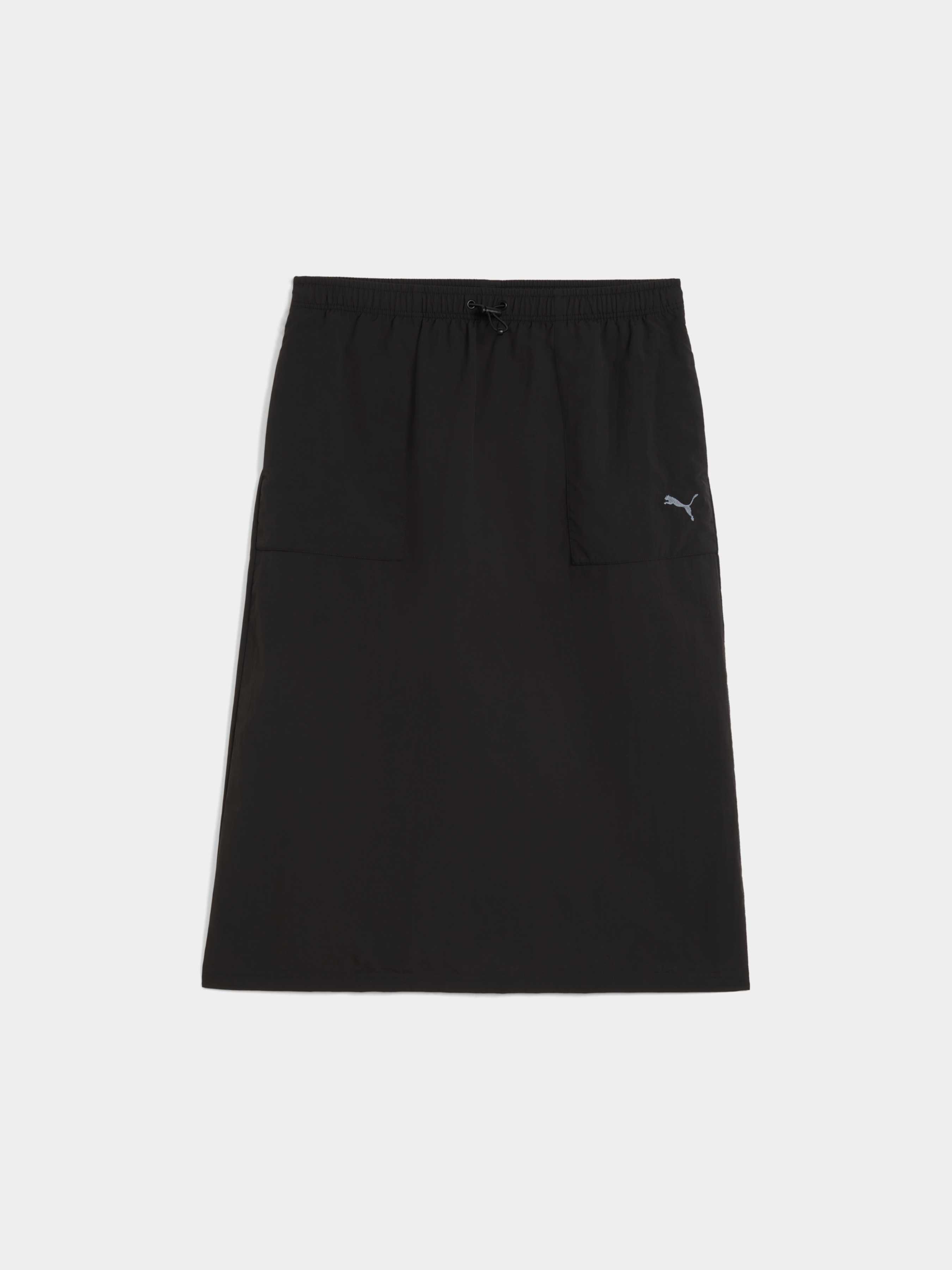 Жіноча Спідниця міді PUMA Her Woven High-waist Skirt (688155_01) колір чорний, матеріал комбінований верх PUMA - купити в Україні
