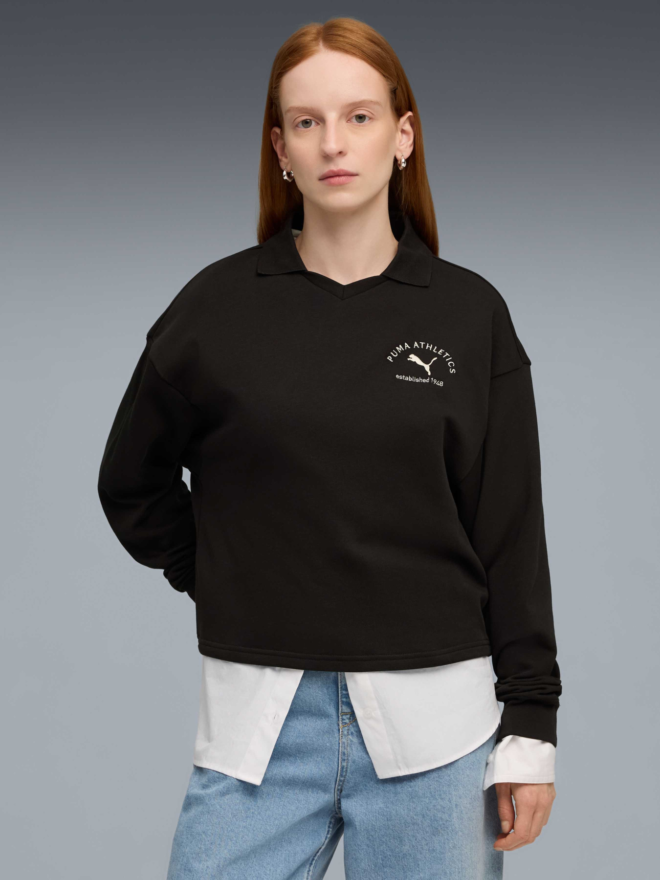 Свитшот PUMA Class Comfort Polo Crew модель 688133 Фото