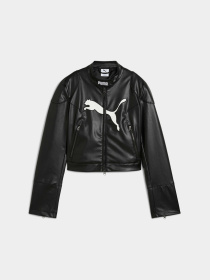 Куртка кожаная PUMA Pleather Racer Jacket модель 632170 Фото