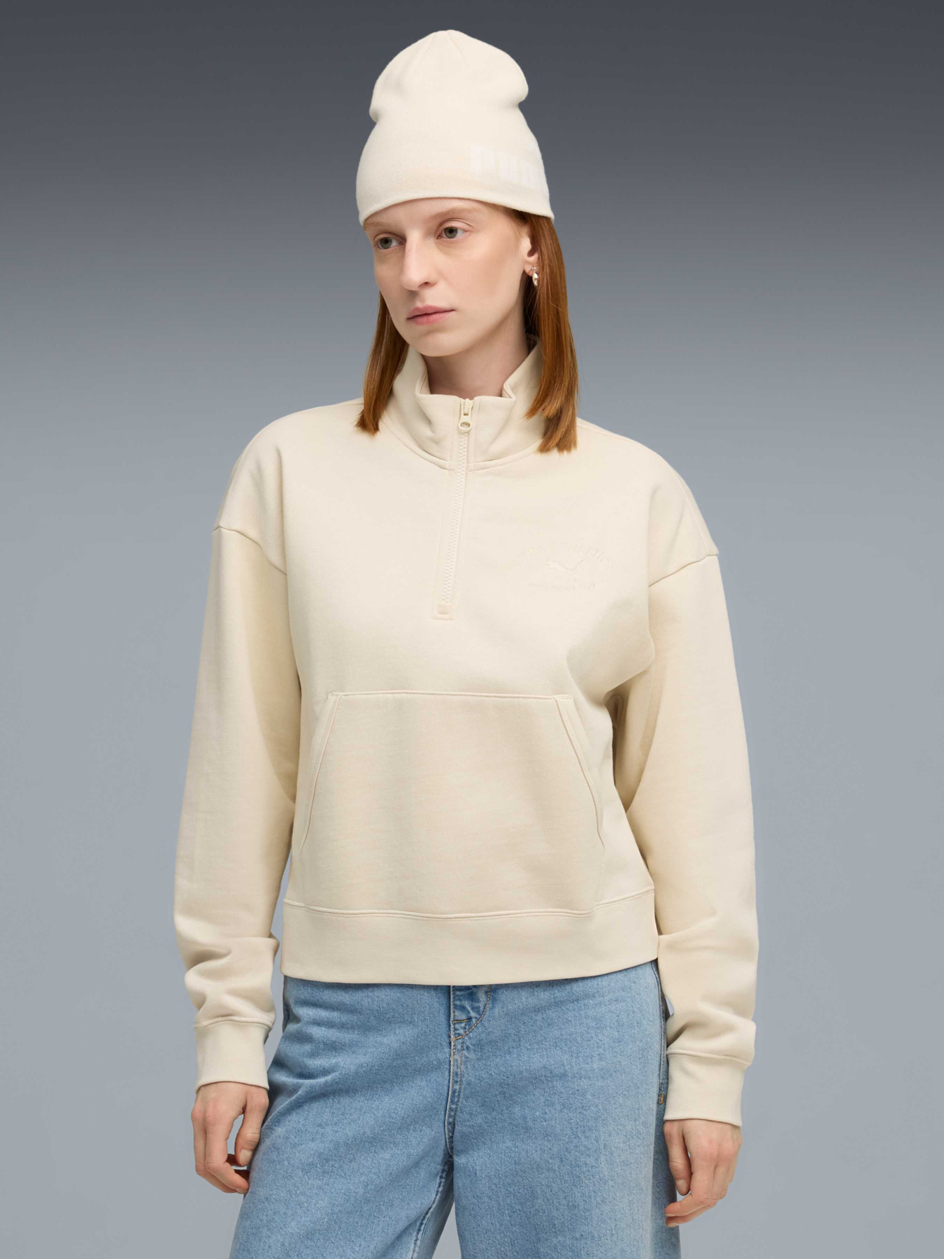 Кофта PUMA Class Half-zip Crew модель 688138 Фото